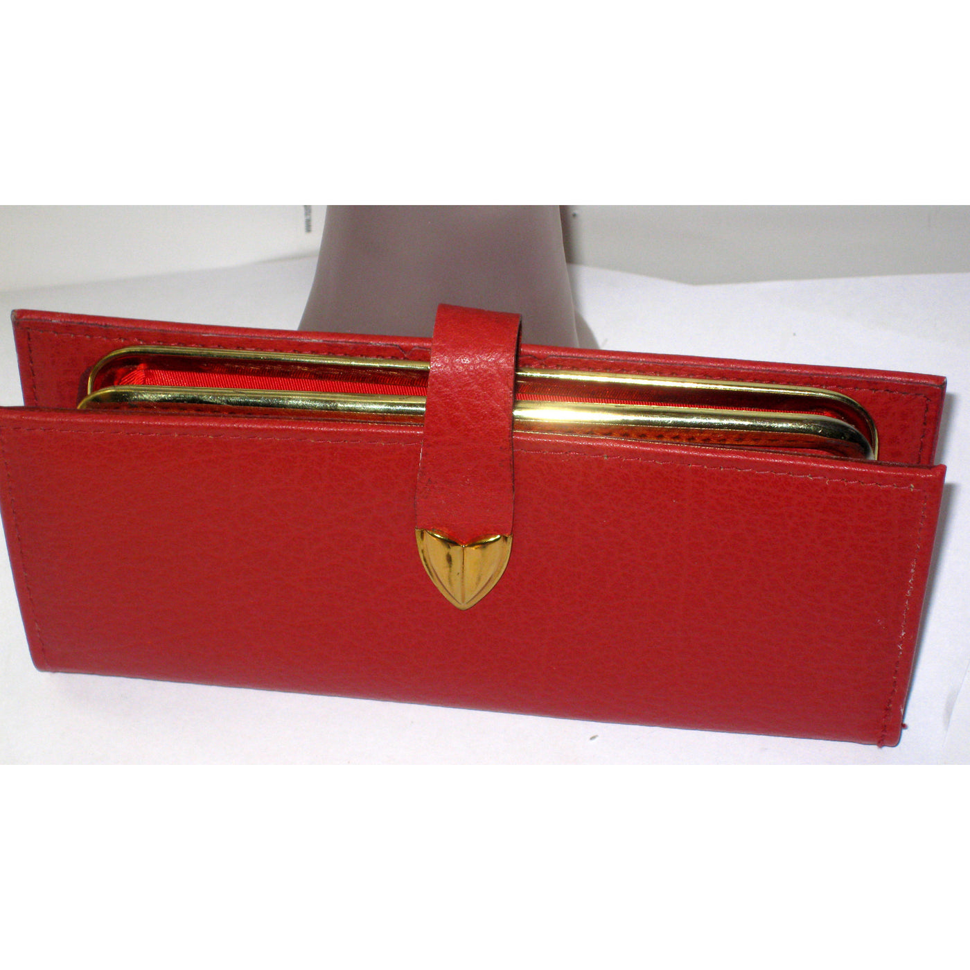 Vintage Red Pompero Cowhide Wallet