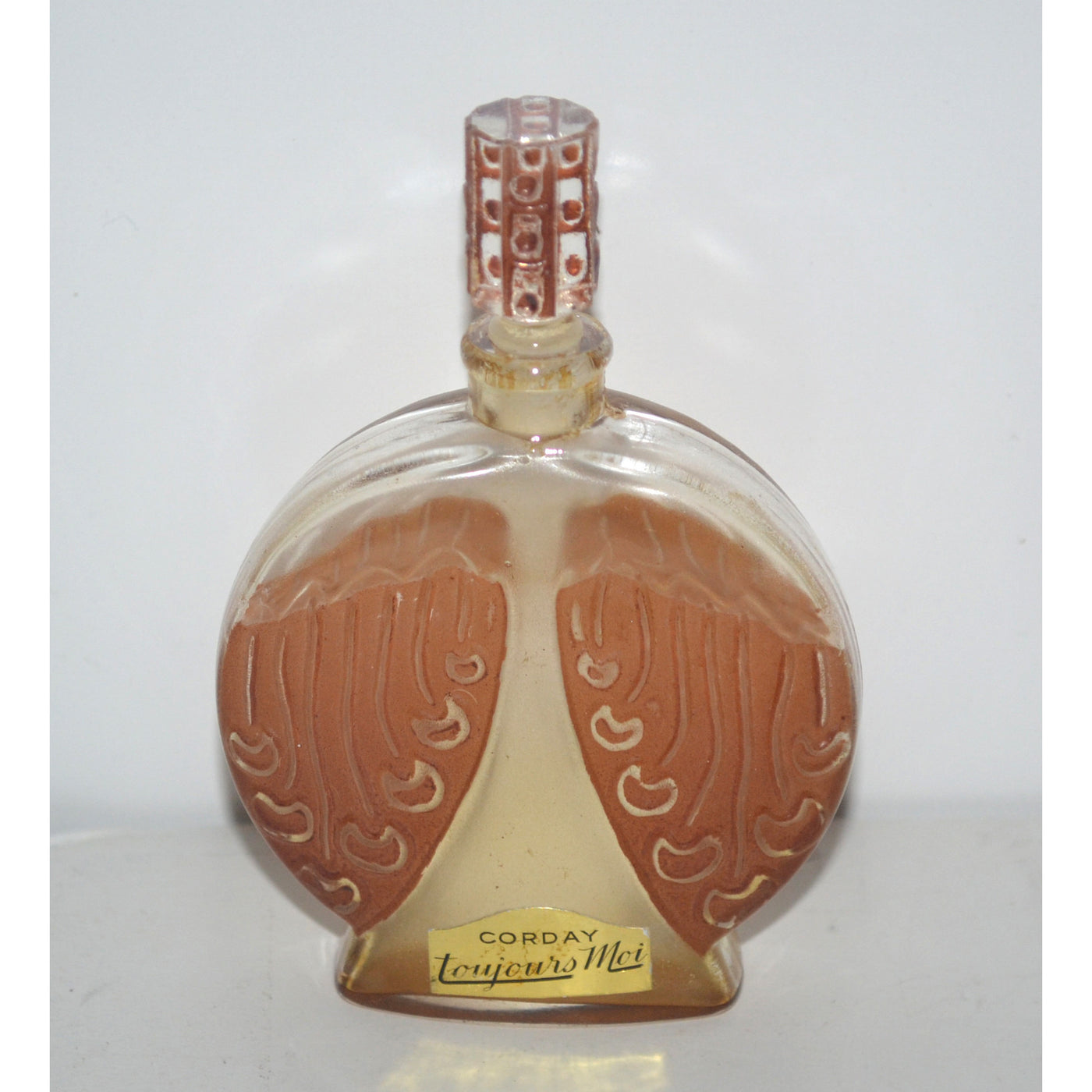 Vintage Toujours Moi Patina Perfume Bottle By Corday 