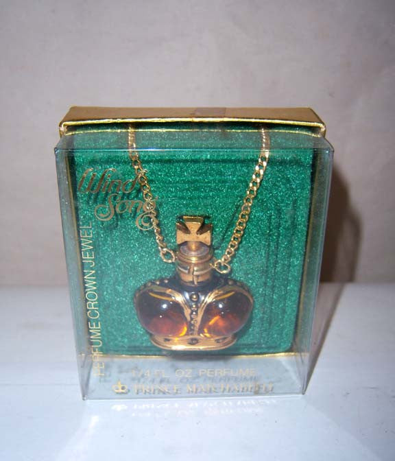 Prince Matchabelli Wind Song Perfume Crown Jewel Necklace